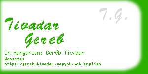 tivadar gereb business card
